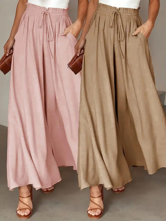 OLIVIA | Breathable High-Waist Pants – 2-Pack