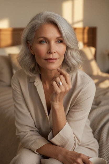 Elegant Drop Ring | Support Breast Cancer