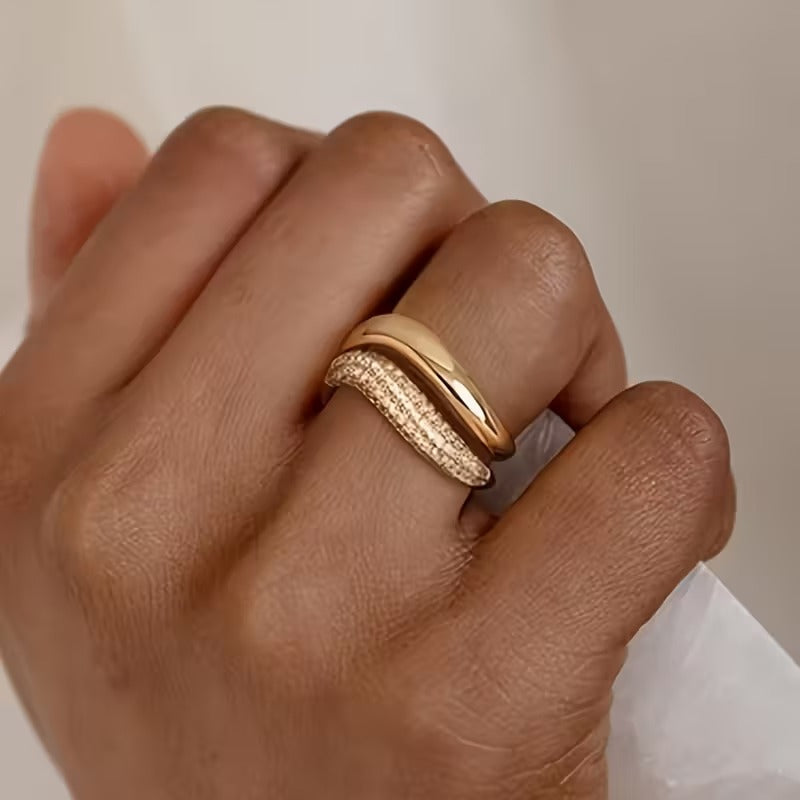 Premium Hope Ribbon Ring – Breast Cancer Awareness (1+1 Free)