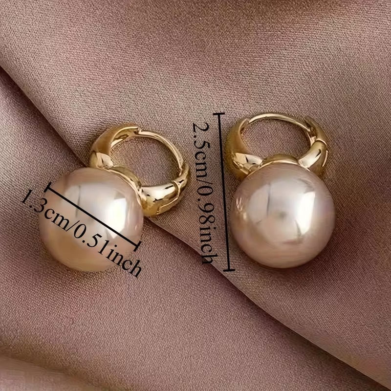 Breast Cancer Awareness | Classic Pearl Earrings  | 1+1 Free Today