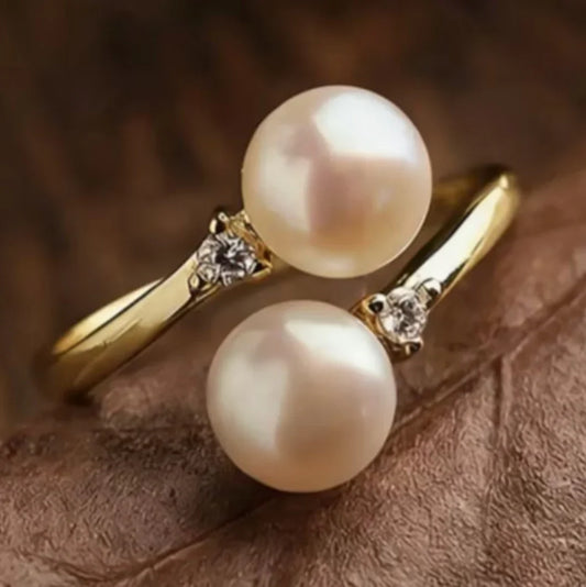 Breast Cancer Support | Pearl Adjustable Ring