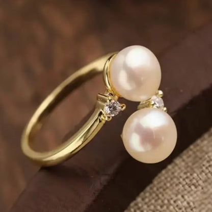 Breast Cancer Support | Pearl Adjustable Ring