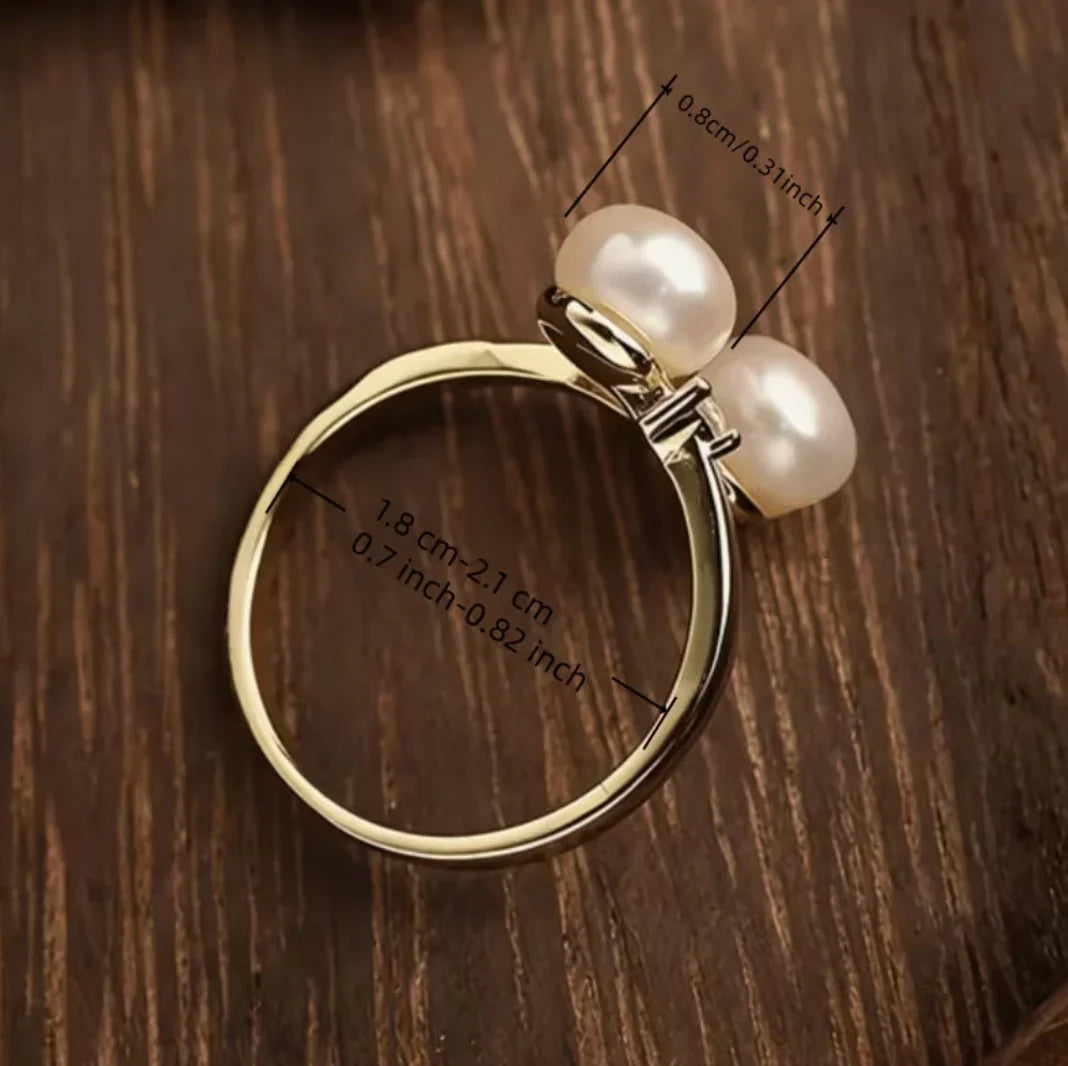Breast Cancer Support | Pearl Adjustable Ring