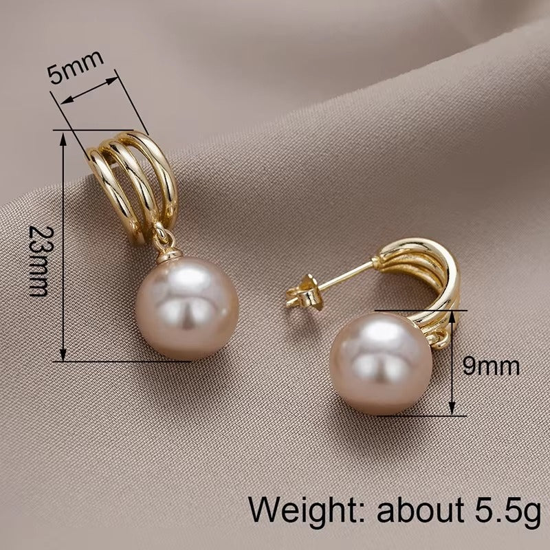Breast Cancer Awareness Hanging Blush Earrings | 1+1 Free Today