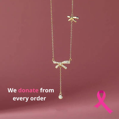Breast Cancer Awareness Necklace | 1+1 Free Today