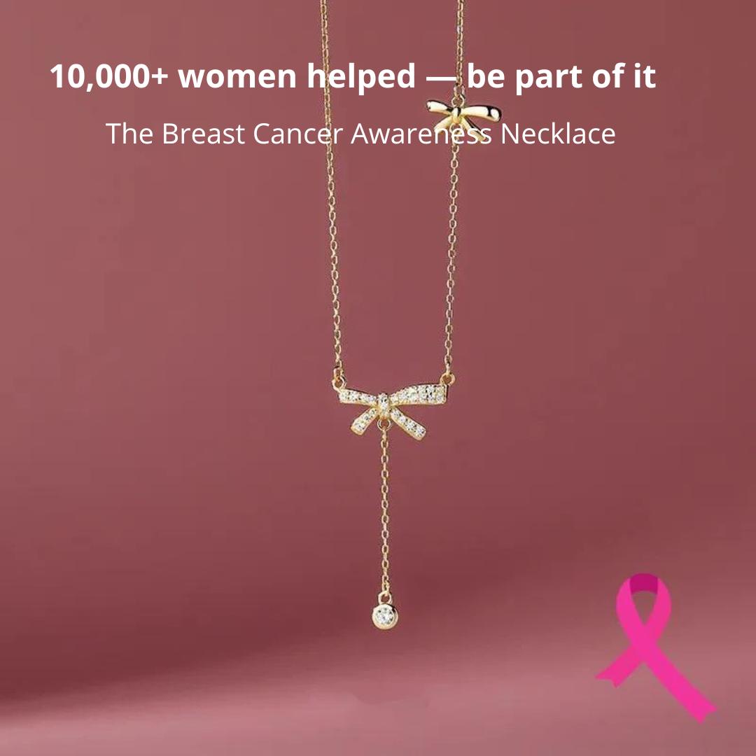 Breast Cancer Awareness Necklace | 1+1 Free Today