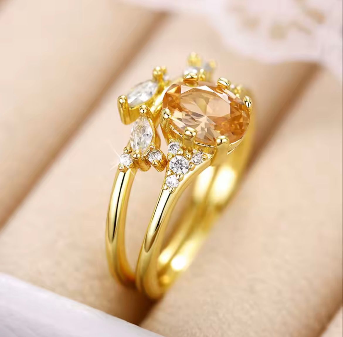 Breast Cancer Awareness Blooming Ring