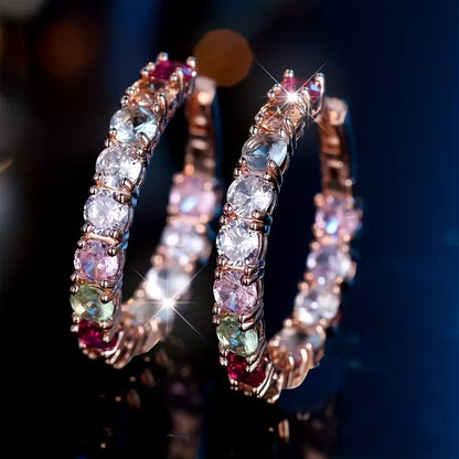 Exclusive Hope Earrings with Multi-Coloured Crystals | Get 1+1 Free Today