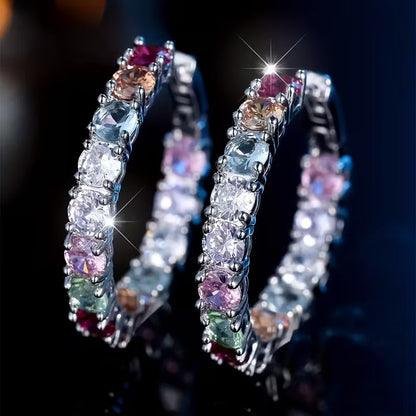 Exclusive Hope Earrings with Multi-Coloured Crystals | Get 1+1 Free Today