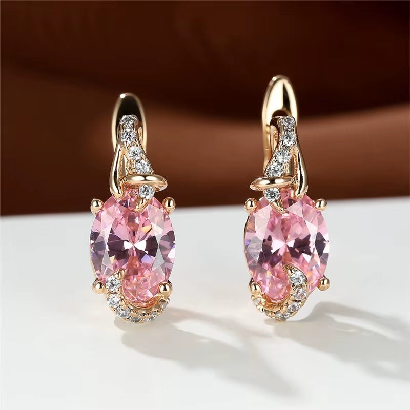 All Cancer Awareness Pink Serenity Teardrop Earrings – Symbol of Hope & Strength