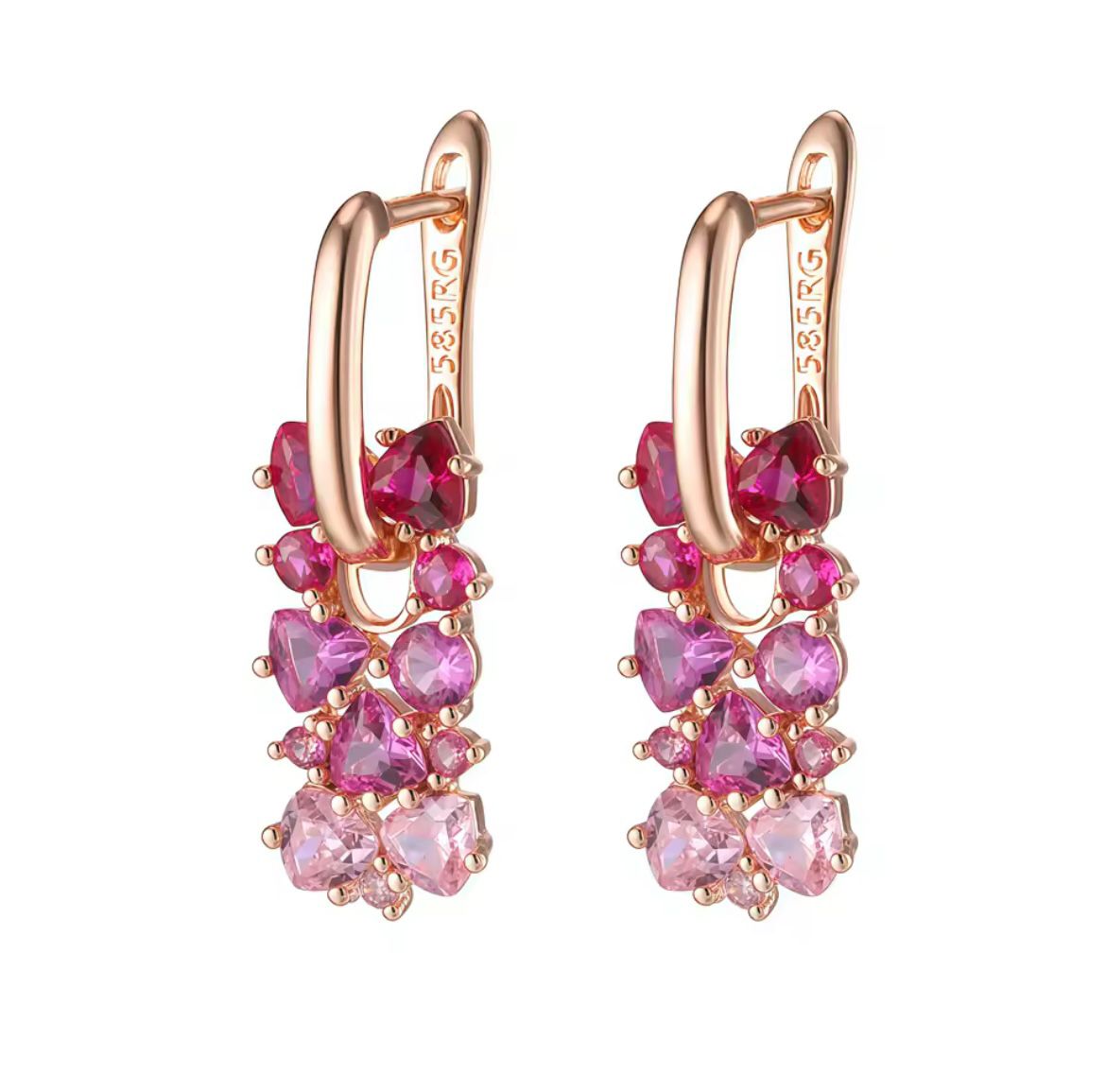 All Cancer Awareness Gradient Stone Earrings