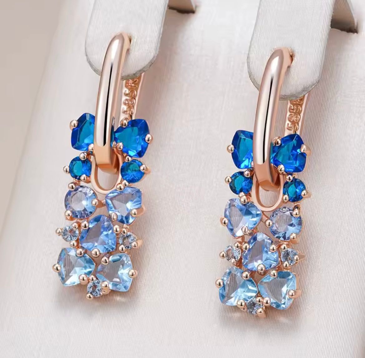 All Cancer Awareness Gradient Stone Earrings