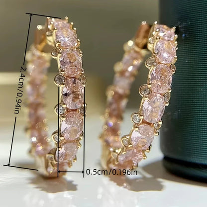 Breast Cancer Awareness | Hope Earrings with Pink Crystals