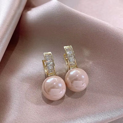 Breast Cancer Awareness Blush Pearl Earrings | 1+1 Free Today