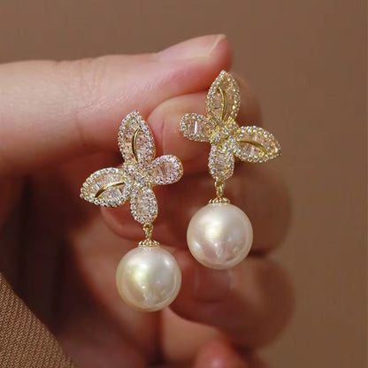 Breast Cancer Awareness | Butterfly of Luck Earrings  | 1+1 Free Today