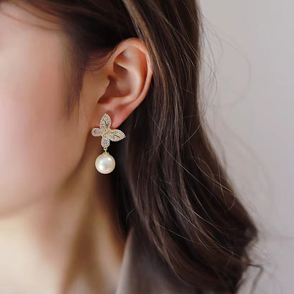 Breast Cancer Awareness | Butterfly of Luck Earrings  | 1+1 Free Today