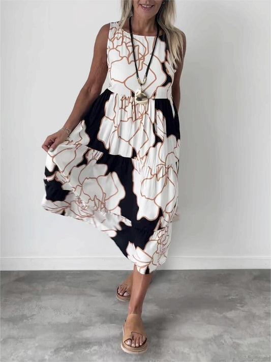 NADINE | Flowing floral print dress, perfect for everyday wear