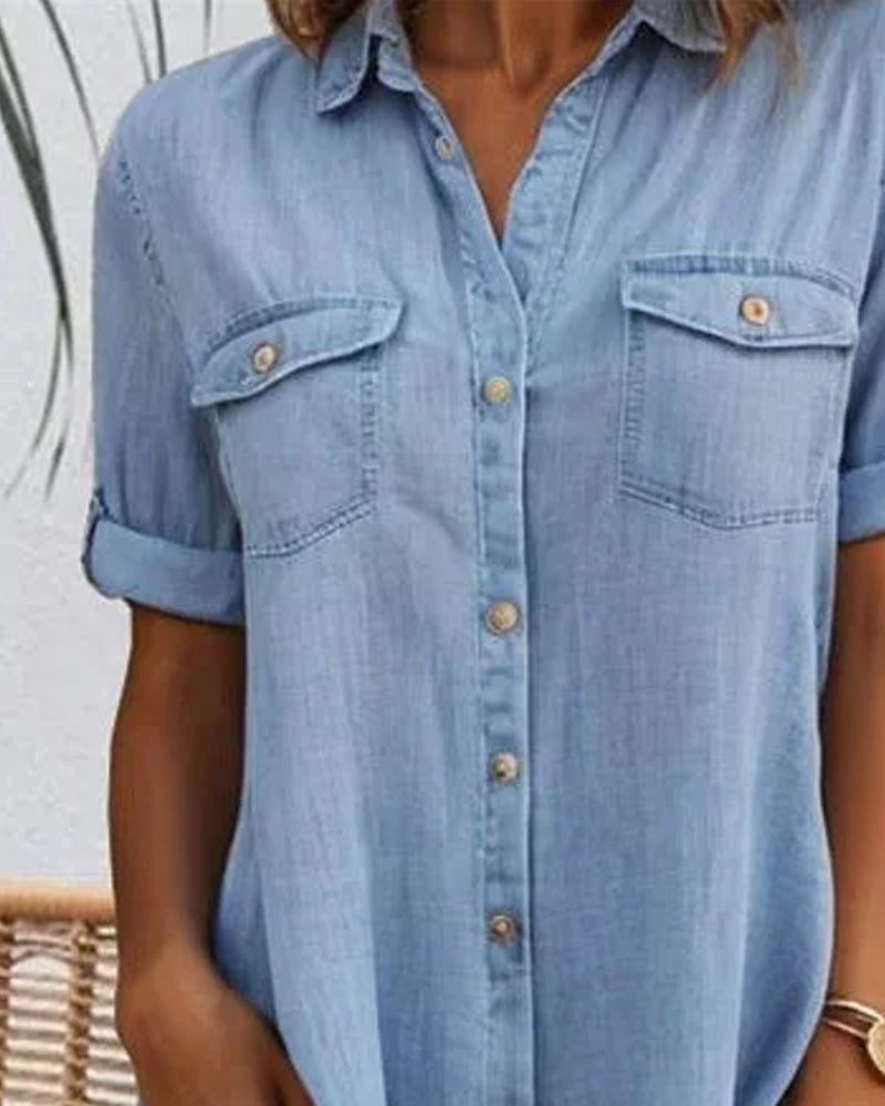 FLORE | Casual denim shirt dress