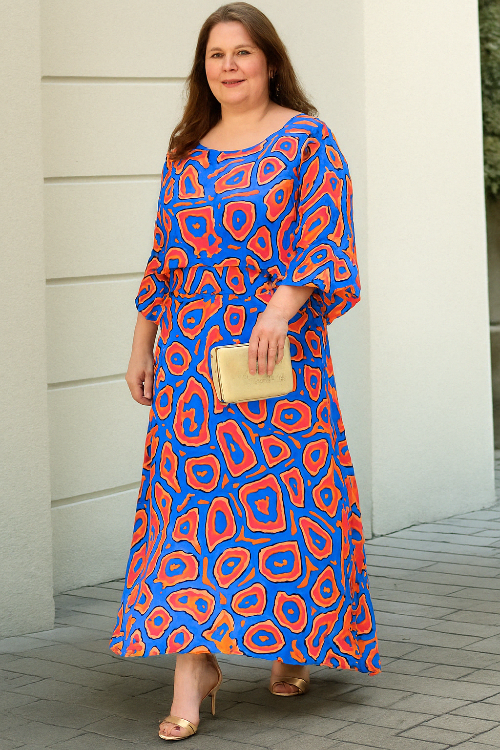 MANON | Retro Dress with Abstract Print and Flattering Fit