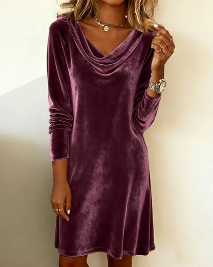 Riley™ | Loose-Fit Velvet Dress