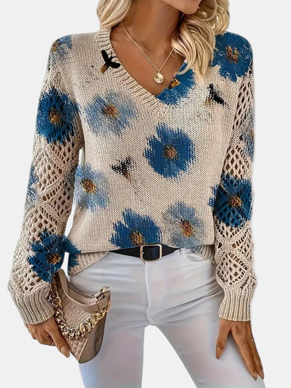 AMELIE | Elegant Floral Cardigan