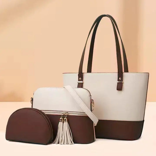 Bella Fone – Luxury 3-Piece Brown Handbag Set