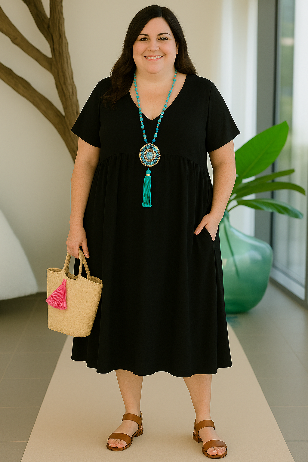 CAROLINE | Stomach-Flattering Dress