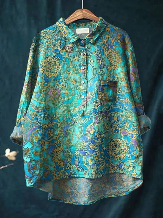 AMELIA | Mandala Print Shirt