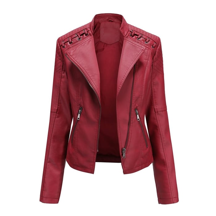 Lucie | Washed Leather Jacket