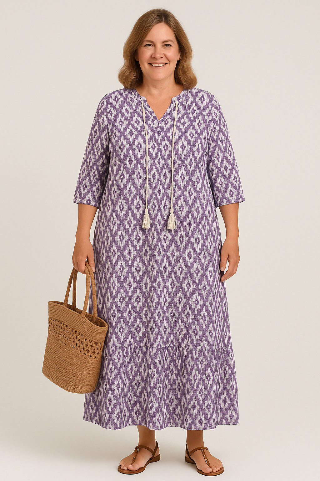 ALICE | Robe Bohème – Coupe Ventre Flatteuse
