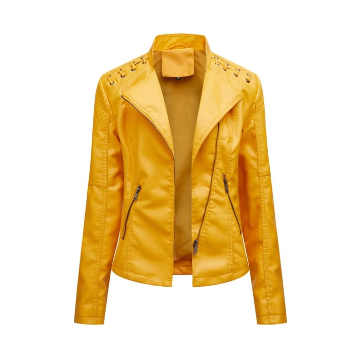 Lucie | Washed Leather Jacket