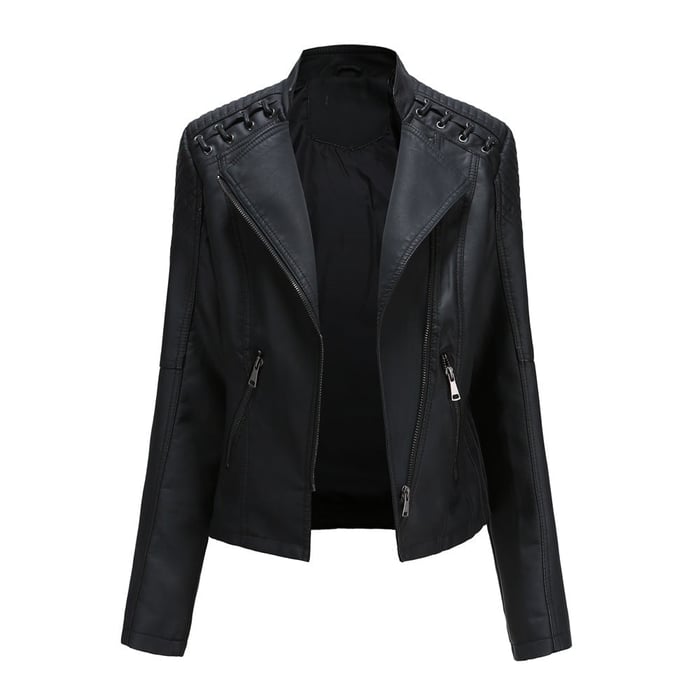 Lucie | Washed Leather Jacket