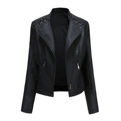 Lucie | Washed Leather Jacket