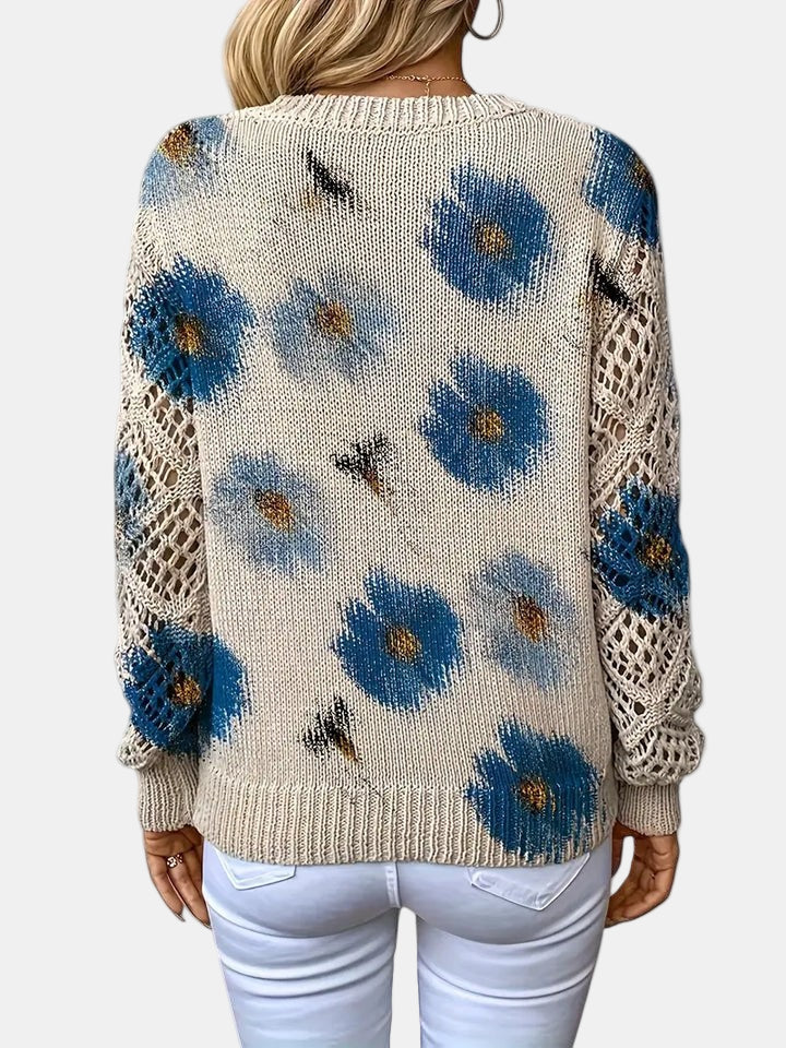 AMELIE | Elegant Floral Cardigan