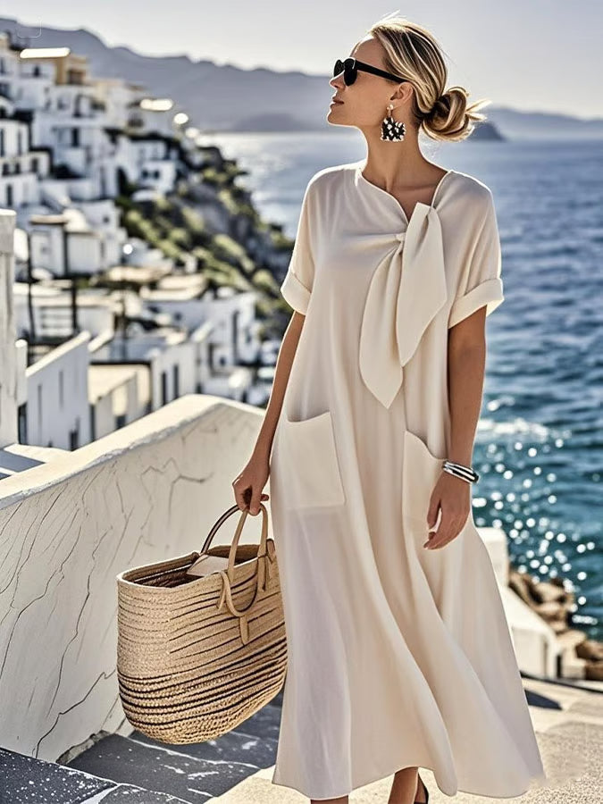 SIERRA | Relaxed Fit Cotton-Linen Pocket Dress