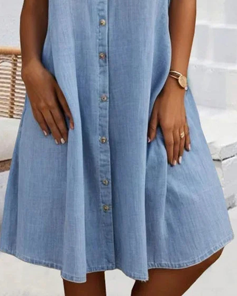 FLORE | Casual denim shirt dress
