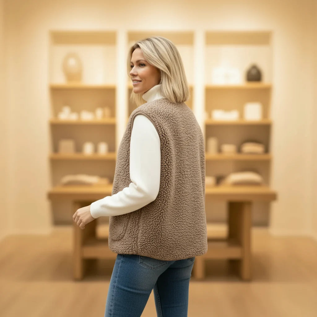 Cozy Elegance Teddy Fleece Bodywarmer