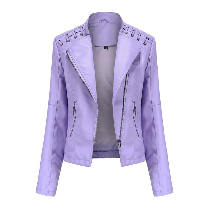 Lucie | Washed Leather Jacket