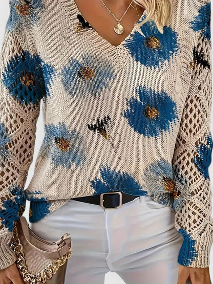 AMELIE | Elegant Floral Cardigan