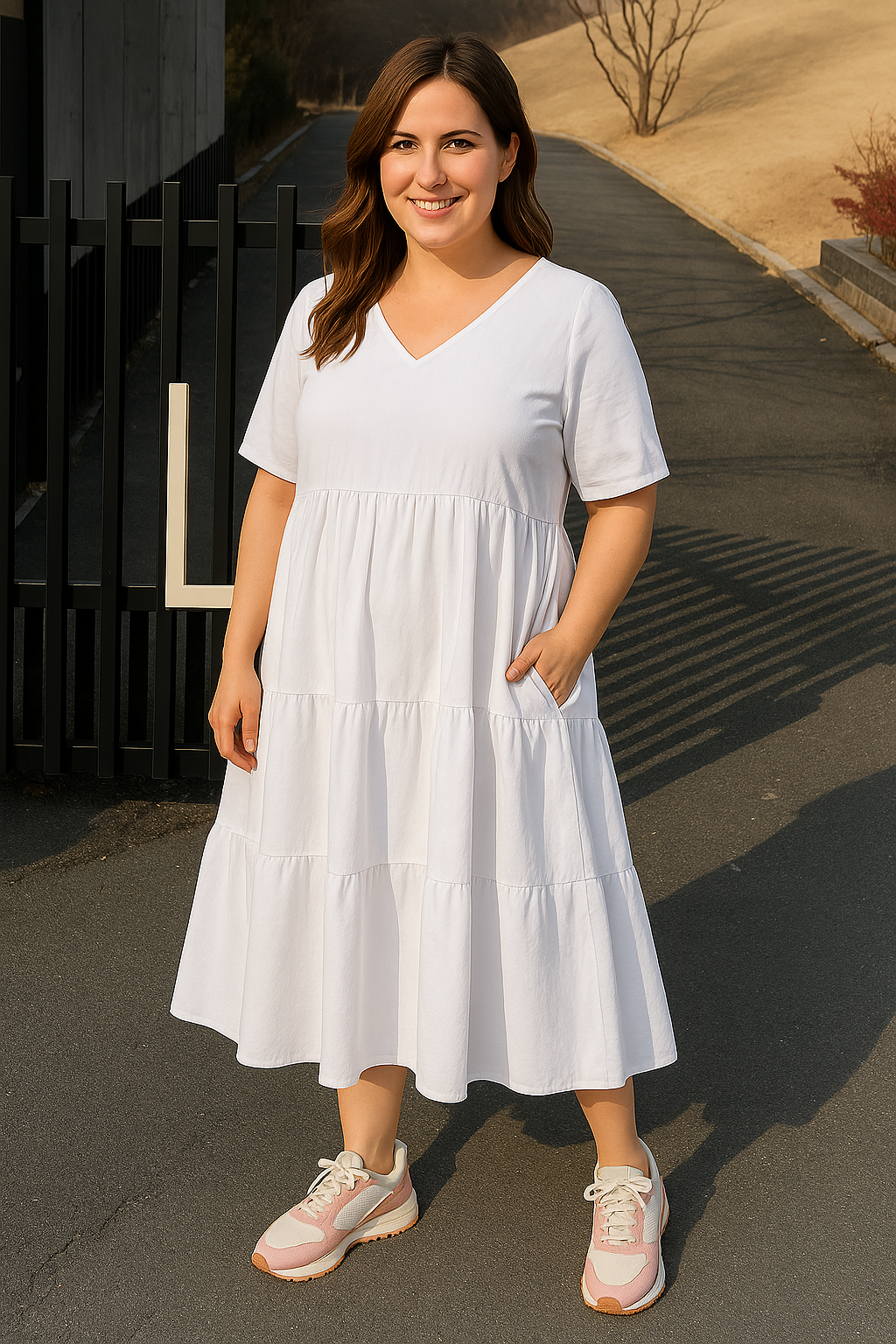 CHLOÉ | Flattering Round Neck Dress