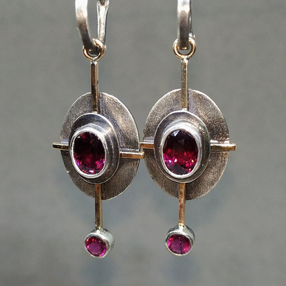 Garnet Glow Earrings