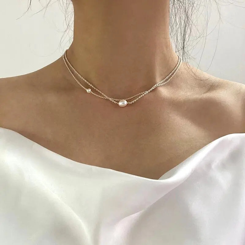 Classic Necklace Featuring Freshwater Pearls