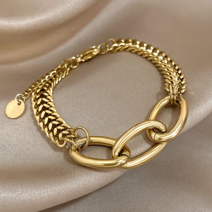 Chunky Chain Hoop Bracelet