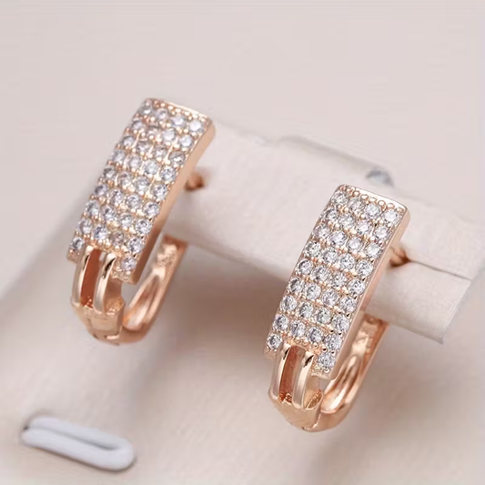 Elegant Bright Plated Earrings