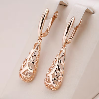Elegant Hollow Drop Earrings