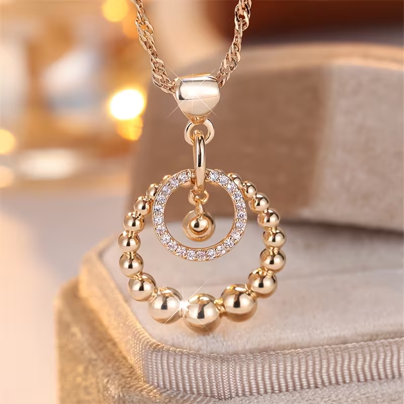 Elegant Hoop Bright Necklace