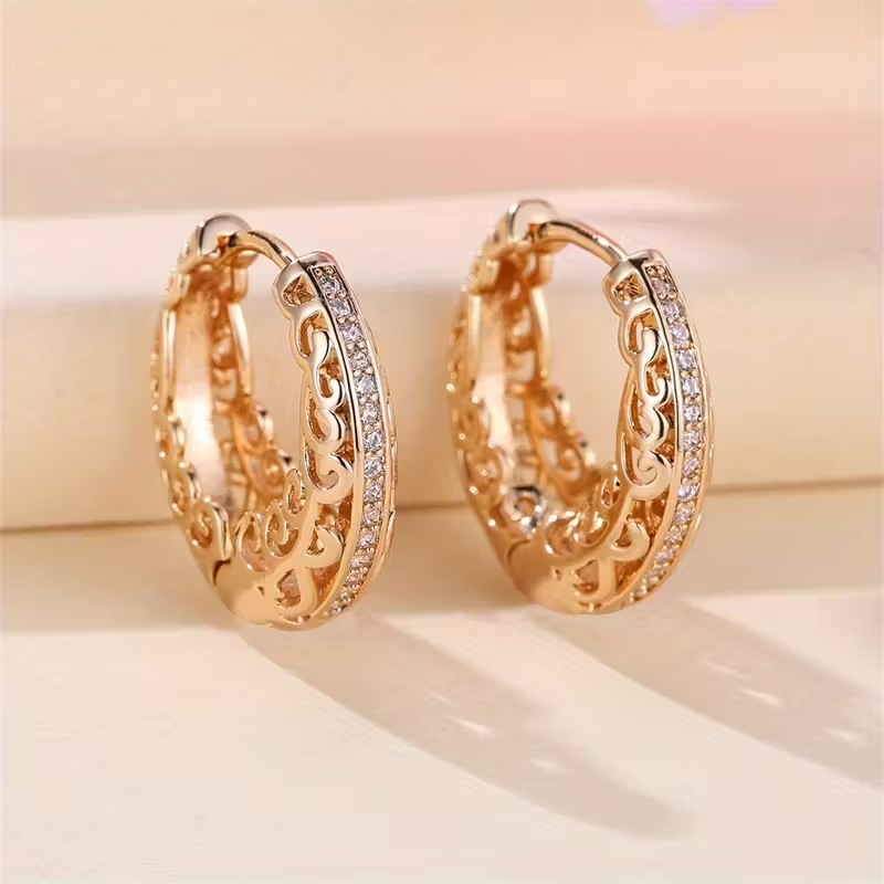 Bright Hollow Hoop Earrings