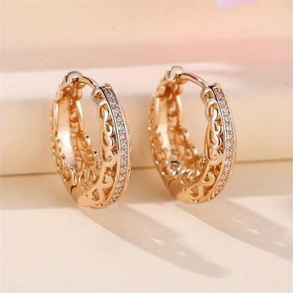 Bright Hollow Hoop Earrings