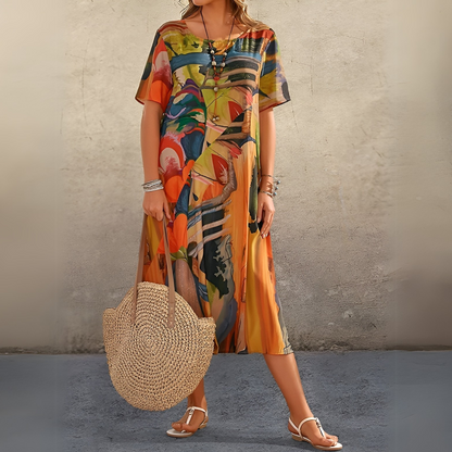 JOELLE | Flowing & Elegant Floral Dress