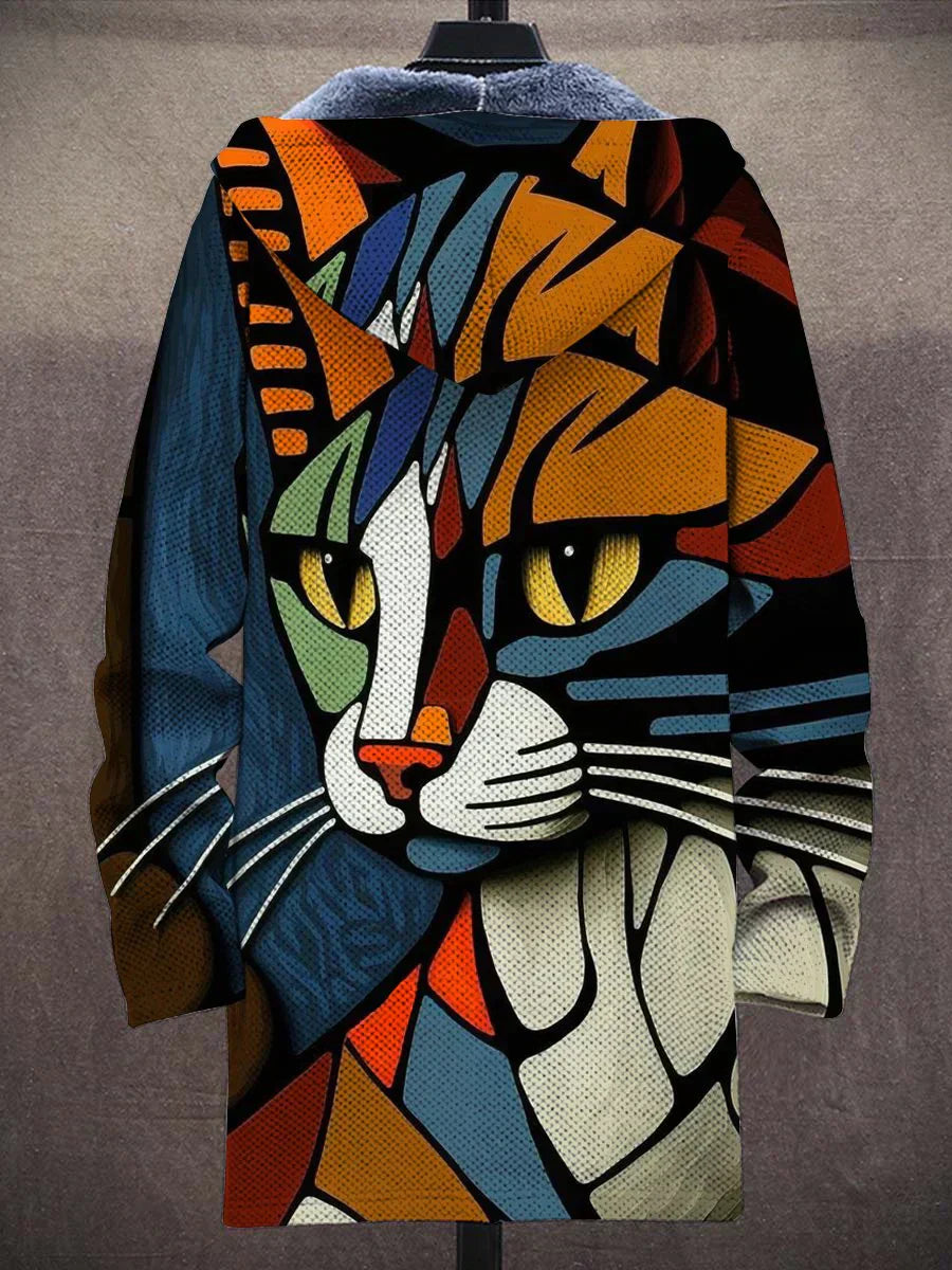 MACY | Hooded Jacket with Artistic Print